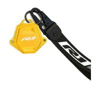 QIBOZNG Cover Protettiva Chiave Moto Custodia per Chiavi Moto Guscio di Protezione per Chiavi Portachiavi Custodia per Chiavi per YAM&Aha R1 R1M YZFR1(Gold)