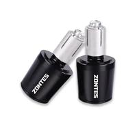 QIBOZNG Tappo Terminale di Presa per Zont&es G1 125 ZT125 G1 ZT125U ZT125 U ZT 310R 310X ZT310R 310M Manopole Manubrio Tappi estremità Manubrio(Black)
