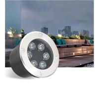 QICBYING Faretto Subacquei - Luce da Immersione A LED - Faretti Piscina, IP68 Impermeabile AC12/24V Faretto A LED da Incasso for Esterni in Acciaio Inossidabile, per Laghetto, Piscina(White Light,6W)