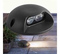 QICBYING Luce LED interrata, Lampada LED da Giardino interrata AC/24V, luci da Ponte Luminose a 1 Lato Impermeabili IP65, per Patio, vialetto, Cortile, Prato, gradini(Red,2W-24V)