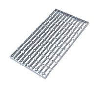 QICEHESE Heavy Duty Rectangle Drain Grate Cover - Galvanized Steel Drainage Grate for Driveways, Yards, And Outdoor Areas(100x20x2cm)