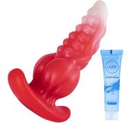 QiCheng&LYS 16CM Grande Butt Plug Dildo Anal Plug Base a forma di T Dilatatore anale per uomini Silicone Bad Dragon Realistico Dilatatore anale portatile per donne Butt Plug Prostata Analtoy Giocattol