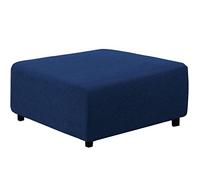 qiden Fodera per Poggiapiedi Quadrata Fodera per Ottomana Elasticizzata,10% Più Spessa Jacquard Fodera per Pouf Elastico Grande Fodere per Piedi con Fondo Elastico,Lavabile in Lavatrice-MarinoM