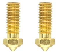 Qidi Tech Ugello in Ottone per X-Smart 3/X-Plus 3/X-Max 3/Q1-Pro - Set di 2 Pezzi - 0,8 mm
