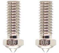Qidi Tech Ugello in Rame Rivestito per X-Smart 3/X-Plus 3/X-Max 3/Q1-Pro - Set di 2 Pezzi - 0,6 mm