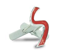 QIDIAN -Badge emblema lettera S auto Adesivi per Cooper S ONE JCW F54 F55 F56 F57 F60 R56 R57 R58 R59 R60 R61 Clubman Countryman Griglia del coperchio anteriore e posteriore Parti adesive dell'emblema