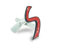 QIDIAN -Badge emblema lettera S auto Adesivi per Cooper S ONE JCW F54 F55 F56 F57 F60 R56 R57 R58 R59 R60 R61 Clubman Countryman Griglia del coperchio anteriore e posteriore Parti adesive dell'emblema