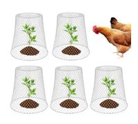 Qidures 5 coperture protettive per Piante in Filo di Pollo, Campane per Piante da Giardino, Campane per Coltivare Verdure, Cestino di Protezione per Filo di Pollo, Rete per Proteggere Le