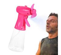 Qidures Acqua Mister Fan Ventola Spray Per Portatile Con Serbatoio D'acqua Incorporato, Ventilatore Portatile Spruzzo D'Acqua, MiniVentilatore Da Viaggio Portatile Per Esterno, Spiaggia, Campeggio