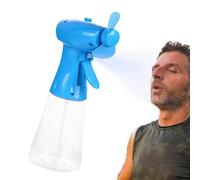 Qidures Acqua Mister Fan Ventola Spray Per Portatile Con Serbatoio D'acqua Incorporato, Ventilatore Portatile Spruzzo D'Acqua, MiniVentilatore Da Viaggio Portatile Per Esterno, Spiaggia, Campeggio