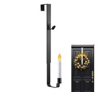 Qidures Gancio Per Appendere Ghirlande Sulla Porta,Con Supporto Per Candele LED Adesivo - Ganci Per Ghirlande Per Porta d'Ingresso,Per Addobbi Natalizi Esterno Finestra Soffitto Cucina Bagno Con