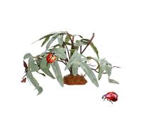 Qidures Piante per Terrario Rettili | Finto Realistiche Decorazione Interni,Foglie Finte per Terrario | per Pesci Tartarughe Betta Gechi Camaleonti Rane Anfibi