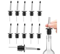 Qidures Pourers Per Bartending | 12 Pezzi Spillatori Antigoccia con Coperchio Antipolvere - Spilli Per Liquori - per Cucina Bar Casa Feste Club Barman