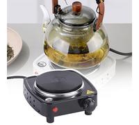 QIeAny Mini Fornello Elettrico A Temperatura Controllata, Protezione dal Surriscaldamento, Controllo della Temperatura A Cinque Livelli, Aumento Rapido della Temperatura,Black