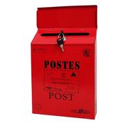 Qiebenav Cassette postali Montate a parete verticalmente, cassetta postale, stile alternativo montato a parete con blocco Colori sicuri e vivaci Scatola di feedback sul posto di lavoro Ro