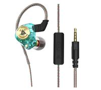 Qiebenav Dotato di tecnologia di cancellazione del rumore Unità audio dinamica di fascia alta Auricolare Certo Ecco un titolo di prodotto per l'elenco di cuffie cablate in-ear microfono ciano