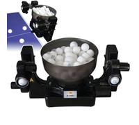 QIeCny Robot Da Ping Pong, Macchina Per Palline Da Ping Pong, Capacità Massima Di Stoccaggio Palline: 110 + Velocità Di Servizio: 4-40 M/s, Topspin/Backspin/Leftspin, Per Principianti,Black