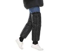 Qiekenao Ginocchiere termiche sopra il ginocchio, antivento, invernali, da uomo, ginocchiere, parabrezza, moto, auto elettrica, Nero