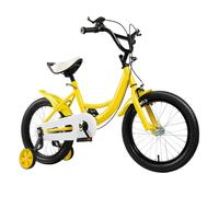 QIERF Bicicletta per bambini da 16 pollici, per ragazzi e ragazze, regolabile in altezza, con ruota ausiliaria, per città dai 5 agli 8 anni, piste ciclabili e strade diverse