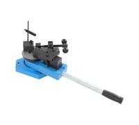 QIERF SBG-40 - Piegatrice universale in metallo, per 15 mm, in acciaio piatto da 30 x 8 mm, con 3 forme, utilizzabile manualmente per officine, lavorazione dei metalli (blu)