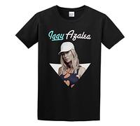 QIESHEOK Azalea Iggy Logo Unisex 100% Cotton Short-Sleeve T-Shirts Black L