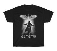 QIESHEOK It Can't Rain all The Time Design Inspired in The 90S Movie The Crow Unisex 100% Cotton Short-Sleeve T-Shirts Black XL