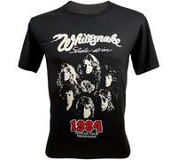 QIESHEOK Lectro Whitesnake Slide It in Tour in Concert Unisex 100% Cotton Short-Sleeve T-Shirts Black L
