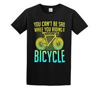 QIESHEOK Life Behind Bars Mountain Biking Unisex 100% Cotton Short-Sleeve T-Shirts Black XXXL