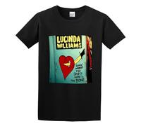 QIESHEOK Lucinda Williams Down Where The Spirit Meets The Bone Unisex 100% Cotton Short-Sleeve T-Shirts Black XXXL