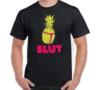 QIESHEOK Pinapple Slut T-Shirt Mens Lonely Island Brooklyn Nine-Nine 99 Tee Top S