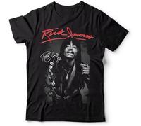 QIESHEOK Rare Rick James Shirt Signature Gift for Fans Black T-Shirt Ny059 Black XL