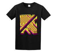 QIESHEOK Shonen Knife Overdrive Unisex 100% Cotton Short-Sleeve T-Shirts Black S