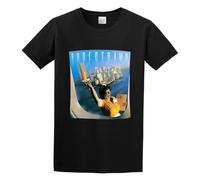 QIESHEOK Smashing Pumpkins Breakfast in America Unisex 100% Cotton Short-Sleeve T-Shirts Black S