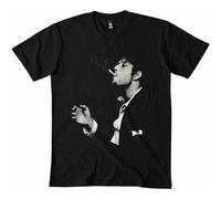 QIESHEOK Tom Waits Icon T-Shirt Unisex Black Tee S M