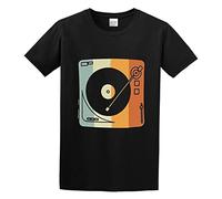 QIESHEOK Vintage 1969 T-Shirt Retro Record Player Birthday - Standard T-Shirt Unisex 100% Cotton Short-Sleeve T-Shirts Black S