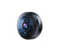 QIESIWEI Mini telecamera di sicurezza WiFi, 1080P HD, wireless per interni con visione notturna, rilevamento del movimento, controllo app mobile, nero (1, fotocamera e 64 GB)