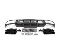 QIFANB Diffusore Posteriore con Tubo di Scappamento per Benz per W213 E200 E300 2016 2017 2018 2019 2020 per AMG Alette del Diffusore Posteriore
