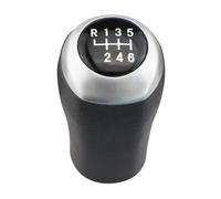 QIFANB Pomello Del Cambio Per Auto Per Hyundai Per Elantra Per Accent Per Solaris Per I30 MT Leva A 5/6 Velocità Accessorio Pomello Leva Cambio(6-Speed-Silver)