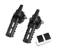 QIFANB Supporto Navigatore Moto Moto Borsa Laterale Telefono Supporto Navigazione Blocco Sicurezza Riser Manubrio Copricuscino Per Loncin Per VOGE 300 RALLY GY Staffa Navigazione GPS(Black(Footpeg))