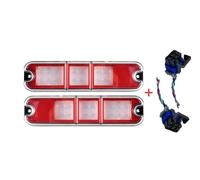 QIFHFBA 2x 10-80v IP67 Luci Posteriori A LED Per Carrelli Elevatori Di Stop Luce Retromarcia Per Linde Fanali Posteriori(With 2pcs plug)