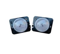QIFHFBA Indicatore Di Direzione 1 Coppia Con Luce Di Direzione Anteriore A LED Per Wrangler-JK 2007-2015, Luci Posizione Laterali E Ingombro dinamica luci segnale(1Pair White case)