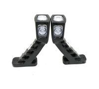 QIFHFBA Indicatore Di Direzione Coppia Di Luci Posizione Laterali LED Da 12 V 24 Per Rimorchi, Indicatori Direzione A 4 Stop Per Camper Roulotte E Camion dinamica luci segnale(CLEAR-WB010)