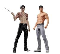 Qigmhua 2 statuette Kasuga Ichiban Goro Majima/Kiryu Kazuma Statua anime Action Figue Gioco Modello Stand Pose PVC Desktop da collezione 17 cm