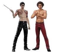 Qigmhua 2 statuette Kasuga Ichiban Goro Majima/Kiryu Kazuma Statua anime Action Figue Gioco Modello Stand Pose PVC Desktop da collezione 17 cm