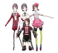 Qigmhua 4 pezzi Iseri Nina peluche Kawaragi Momokr anime posable Action Figures Ebizuka Tomo Cuscino astratto girevole figura da collezione per fan 28 cm