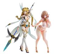 Qigmhua Anime Elf Village 5th Villager Kukuru Figura 3rd Villager Lincia Original Painting Statua in piedi Pose PVC Illustrazione Modello