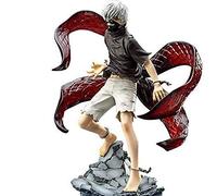 Qigmhua Anime Figura Kaneki Ken Modello - Statua in PVC da 21 cm con facce intercambiabili e accessori | Animali Figurine da collezione