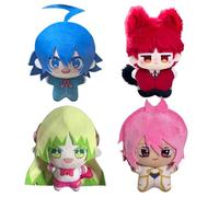 Qigmhua Anime, peluche Iruma/Asmodeus Alice/Valac Clara, morbido imbottitura, 10 cm, per borsa da scuola, divano, camera da letto