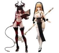 Qigmhua Succubus-Lustia Figura Sister Muse Asdo Statua Super Mobile, Accessori Sostituibili, Anime Originale Painting Figura, Camera Da Letto