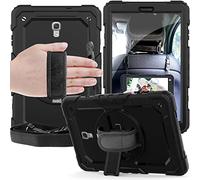 QIHANG Custodia per Samsung Galaxy Tab A 10.5 T590 T595, Full-Body Antiurto Robusto Protettiva Cover con Supporto Girevole a 360 ° e Tracolla Staccabile per Galaxy Tab A 10.5 (Nero)